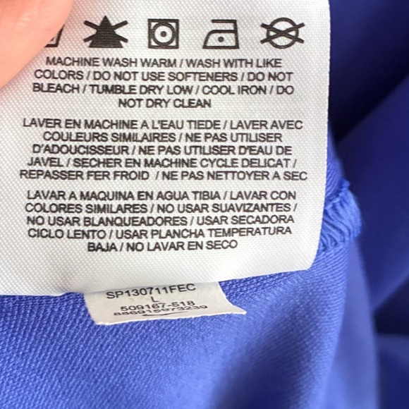 Nike Men Dri-FIT Micro Golf Polo Tee Blue L - Picture 11 of 13